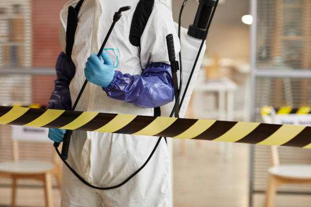 Professional Biohazard Cleanup technician working in Woodstock, NH